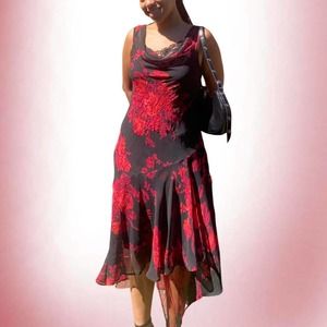 Vintage 2 Piece Beaded Floral Midi Dress from Connected Apparel